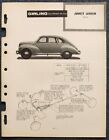Guía de datos de frenos de coche JOWETT JAVELIN GIRLING 1948 - 58