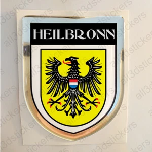 Aufkleber Heilbronn Deutschland Wappen Flagge 3D Kfz-Aufkleber Fahne Emblem - Bild 1 von 1