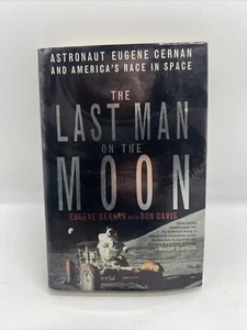 The Last Man on the Moon Astronaut Eugene Cernan & Americas Race in Space Signed - Picture 1 of 15