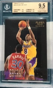 1996-97 Fleer Kobe Bryant RC BGS 9.5 Gem Mint -Subs 9.5x4 True Gem! RARE! $💵$ - Picture 1 of 2
