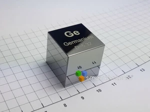 Germanium - big density cube - mirror polished 10cm3 - 53.2g - Foto 1 di 1