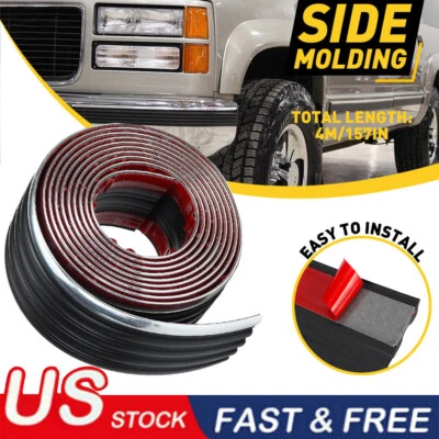 Rollo protector exterior cinturón moldura lateral carrocería 4M para camioneta Chevy/GMC SUV Foto 1 de 4