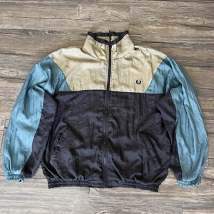 De Colección Y2K Givenchy Chaqueta de Pista Forrada Cremallera Completa Cortavientos Bloque de Color Hombres L Usada en Excelente Condición - Imagen 1 de 12