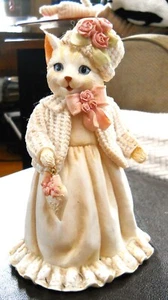 Heather Hykes CatNip Victorian Kitty Figur Puppe Sammlung Herz mit Blumen - Bild 1 von 9