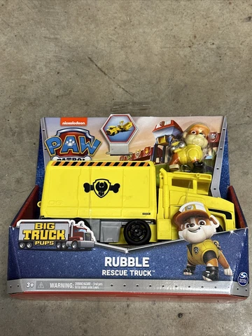 Nickelodeon PAW Patrol Big Truck Pups Rubble Rescue Truck Vehicle & Figure | NEW Cover