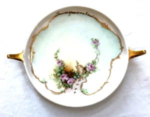Rosenthal Selb Bavaria Donatello Placa con Mango Dorado Vidrio Carnaval Hecklin MN - Imagen 1 de 9