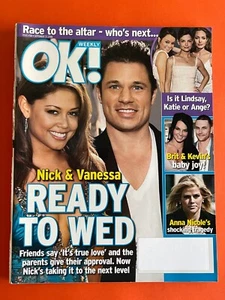 NICK LACHEY & VANESSA MINNILLO September 25 2006 OK! WEEKLY MAGAZINE Spears - Imagen 1 de 6