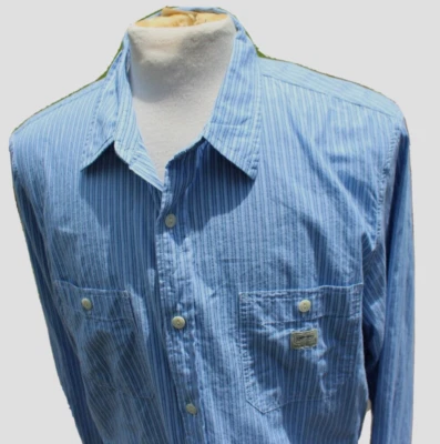 Camisa informal de algodón a rayas Ralph Lauren azul talla XL NUEVA CON ETIQUETAS denim & Supply para hombre Foto 1 de 4