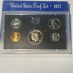 1972-S US Mint Proof Set 5 Coin Set OGP Original Government Packaging - Bild 1 von 3