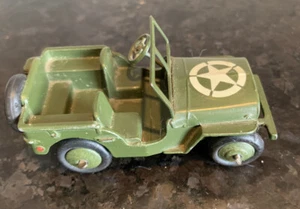 Dinky Toys Vintage Military Jeep With Star On Hood. Made In London Meccano Ltd. - Picture 1 of 10