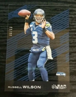 2015 Clear Vision Blue #51 Russell Wilson /99 - Image 1 of 3