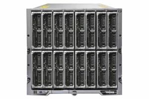 Dell PowerEdge M1000E +16x M620 Blade Server 2x E5-2670v2 128GB Ram 2x 480GB SSD - Picture 1 of 1