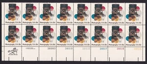 Scott #1758 Photography Plate Block Of 16 Stamps - MNH LR - Picture 1 of 2