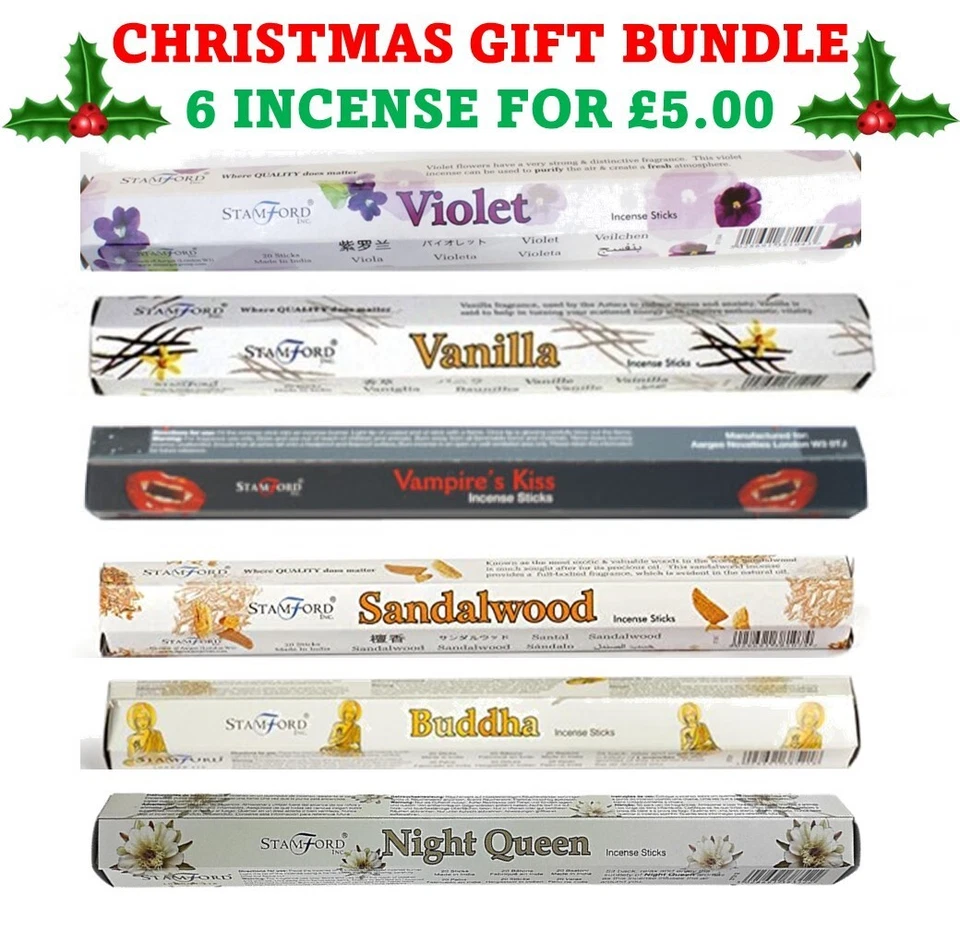 CHRISTMAS INCENSE STICK BUNDLE CHEAP QUALITY INCENSE SLOW BURING GIFTS - Image 1 of 1