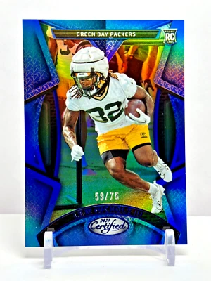 2023 Panini Certified Rookie Blue Mirror #'d /75 Lew Nichols III Packers No. 134 - Image 1 of 2