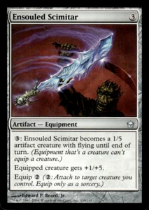 MTG Ensouled Scimitar Fifth Dawn 119/165 Regular Uncommon - Picture 1 of 2