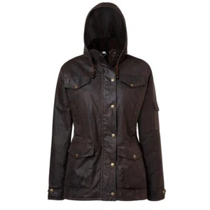 Mountain Horse Oilskin Oak Ladies Horse Riding Jacket - Dark Brown NEW Winter 18 - Picture 1 of 2