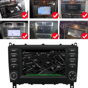 7'' Android Stereo Radio For Mercedes-Benz CLK C Class W209 W203 C180 C200 C220 - Picture 1 of 12
