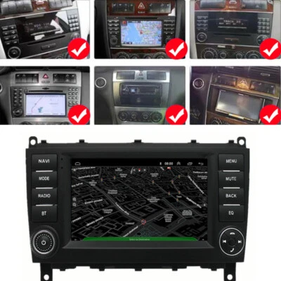 7'' Android Stereo Radio For Mercedes-Benz CLK C Class W209 W203 C180 C200 C220 - Image 1 of 4