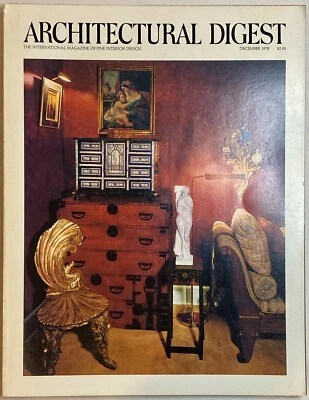 Vtg ARCHITECTURAL DIGEST Dec 1978 - Dr. Seuss- Norman Jaffe - Image 1 of 4