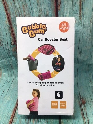 Asiento de coche elevador inflable sin respaldo BubbleBum (asiento elevador de viaje portátil) Foto 1 de 4