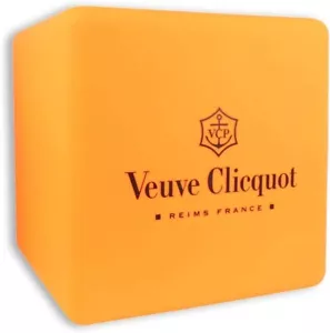 Cubo luminoso Veuve Clicquot Lounge Cube cubo de luz taburete de asiento cubo de asiento 38x40 cm - Imagen 1 de 3