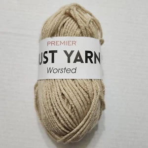Madeja Premier Just Yarn Worsted color marrón claro 2,1 OZ - Imagen 1 de 4