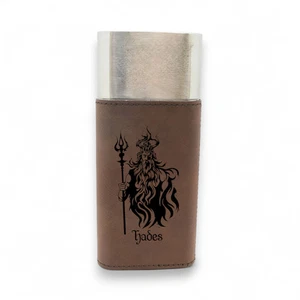 Cigar Case with Cutter - Hades God of the Underworld - Leather - Picture 1 of 10