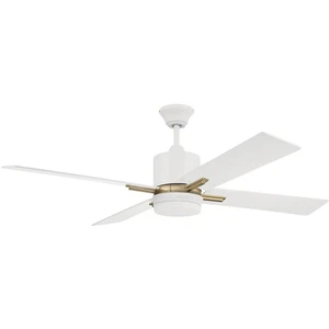 Craftmade TEA52WSB4 Teana Indoor Ceiling Fan White and Satin Brass - Picture 1 of 1