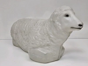 Vintage Empire Schaf Lamm Weihnachten Krippe Blasform Hof Deko ohne Licht - Bild 1 von 8