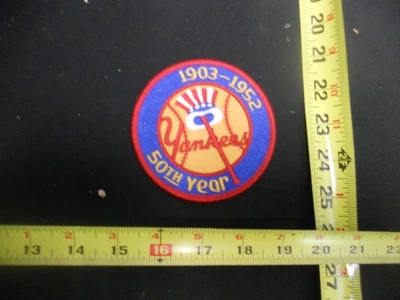 Yankees Patch 50TH Year Celebration 1903-1952 Patch - Image 1 of 3