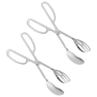  2 PCS Utensili Da Cucina Acciaio Inossidabile Pinze Per Alimenti - Immagine 1 di 4