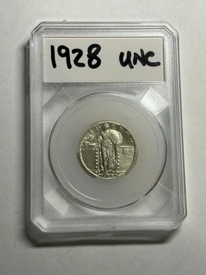 1928 P Standing Liberty Silver Quarter BU UNC Nice Strike - Image 1 of 4