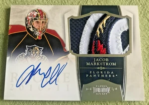 JACOB MARKSTROM RC #45/99 AUTO 4 COLOR PATCH LOGO DOMINION #237 ROOKIE 2010 - Picture 1 of 2