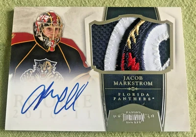 JACOB MARKSTROM RC #45/99 AUTO 4 COLOR PATCH LOGO DOMINION #237 ROOKIE 2010 - Image 1 of 2
