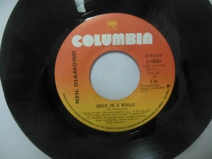 NEIL DIAMOND nr mint 45 rpm DESIREE b/w ONCE IN A WHILE - Picture 1 of 4