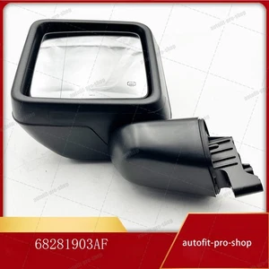 68281903 Left Driver Side Rearview Mirror for Jeep Wrangler Gladiator 2019-2024 - Picture 1 of 6