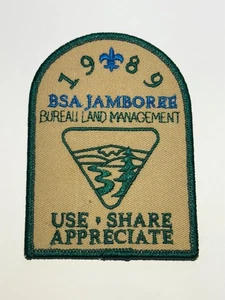 1989 National Jamboree Bureau of Land Management patch Boy Scout XJ3 - Picture 1 of 1