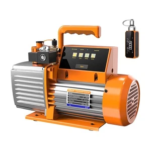 Elitech Pompa Vuoto Rotante a Vane 7/9/12 CFM 2 Stadi Intelligente HVAC Refrigerante - Foto 1 di 22