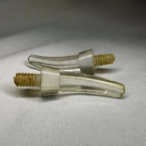 2 Vintage French 4 Chamber Decanter Lucite Stoppers ONLY Hand Crafted 60s - Picture 1 of 7