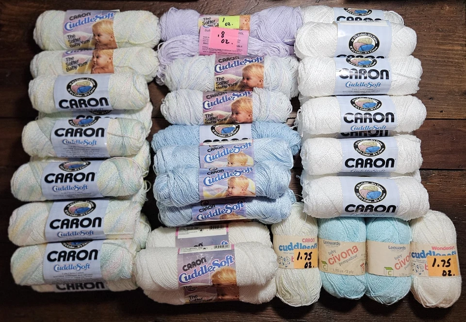 Caron CUDDLE SOFT POMPADOUR Yarn🧶8-COLORS🧶1.75 oz. Skeins🧶SOLD PER SKEIN - Image 1 of 1