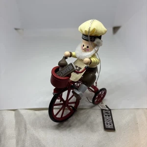 Vintage Hershey Ornament 1989 Kurt Adler Elf on Tricycle - Picture 1 of 6