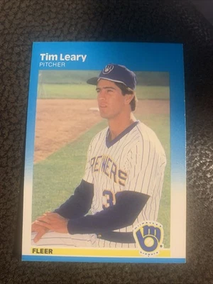 1987 Fleer - Tim Leary #348 - Image 1 of 2