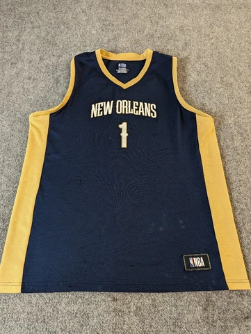 Zion Williamson New Orleans Pelicans NBA Basketball Jersey XXL/2TG/2EG Blue #1 Cover