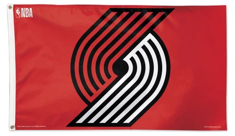 PORTLAND TRAIL BLAZERS Huge 3'x5' Official NBA Basketball Team Logo DELUXE FLAG Cover