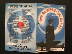 FOLLETO DEL EJÉRCITO DE MUJERES DE LA SEGUNDA GUERRA MUNDIAL: INFORMACIÓN ASESORANDO A MUJERES RECLUTAS SOBRE CARRERAS Y SALARIOS - Imagen 1 de 8
