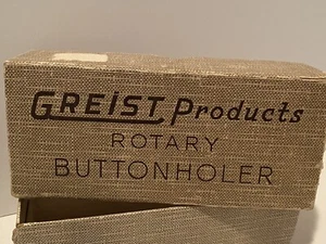 Ojal Greist vintage en caja con accesorios y manual - Imagen 1 de 8