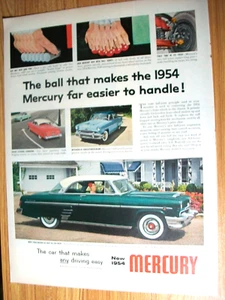 1954 Mercury Montclair 2dr hardtop large mag car ad - Picture 1 of 1