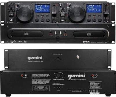 Gemini CDX-2250i Pro DJ Dual Two Deck Rack Mount CD/MP3 Media Player w/ USB - Image 1 of 4