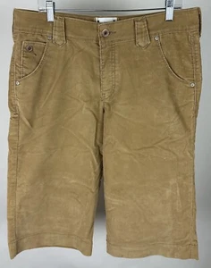Pantalones capri de pana vintage Y2K LEVIS 14 tiro bajo elástico pierna ancha patinador rave - Imagen 1 de 13